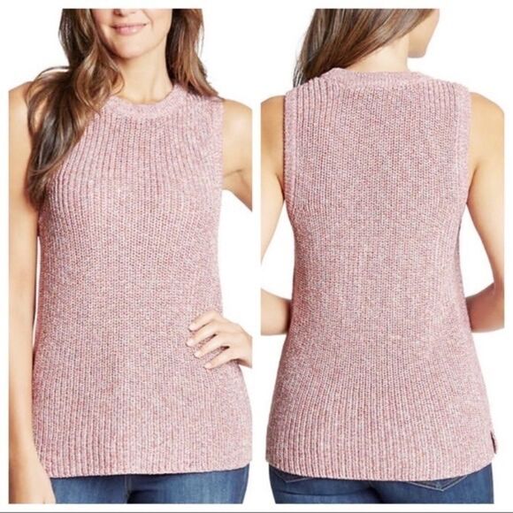 Ella Moss Marge Knit Top Sleeveless Sweater Tank - Picture 1 of 11